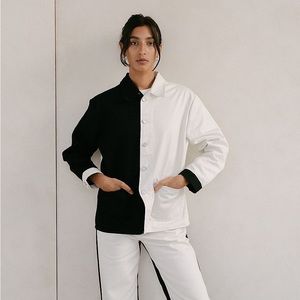 Lisa Says Gah! Henri Jacket Ivory/Black